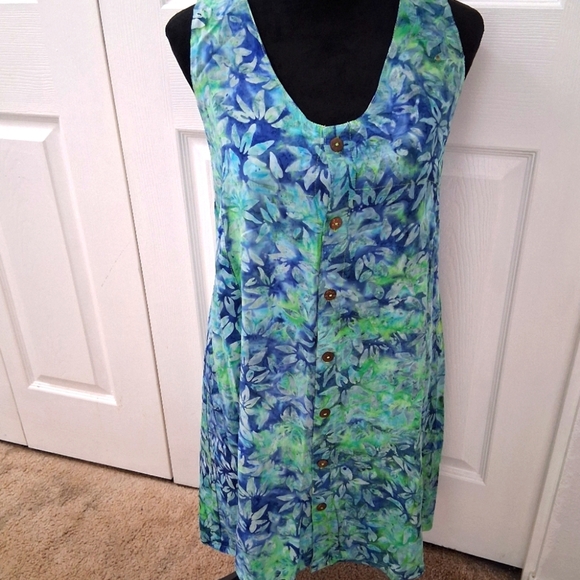 Ko'i Aloha Sleeveless Floral Button Up Dress   Size S - Picture 1 of 13